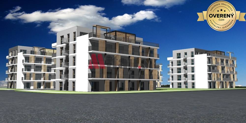 predaj, pozemky pre bytovú výstavbu, CENTRO Čierna Voda - vizualizácia bytové domy