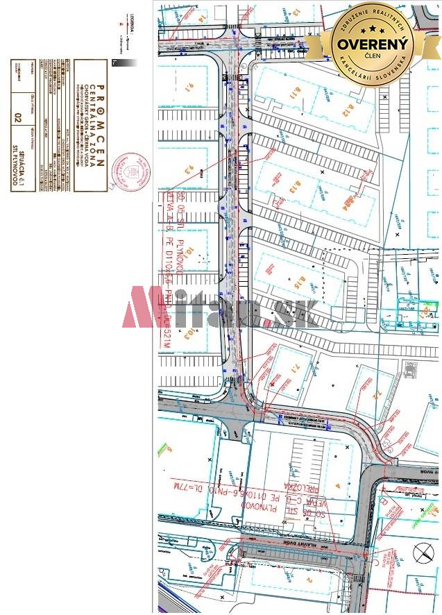 predaj, pozemok pre výstavbu rodinných domov, CENTRO Čierna Voda - plynovod časť 1