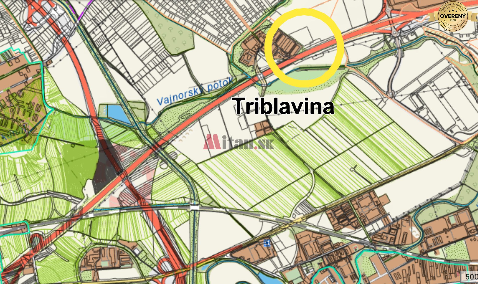 Areál Triblavina - cestné napojenie.png